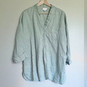 J. Jill 100% Linen Pullover Blouse